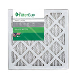 FilterBuy 6x12x1 MERV 8 Pleated AC Furnace Air Filter, (Pack of 4 Filters), 6x12x1 – Silver
