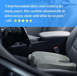 ComfiLife Gel Enhanced Seat Cushion - Non-Slip Orthopedic Gel & Memory Foam Coccyx Cushion for Tailbone Pain - Sciatica & Back Pain Relief