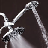 AquaDance 7" Premium High Pressure 3-Way Rainfall Combo for The Best of Both Worlds-Enjoy Luxurious Rain Showerhead a- Chrome Finish - 3328