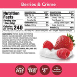 think! (thinkThin) High Protein Bars - Berries and Crème, 20g Protein, 0g Sugar, No Artificial Sweeteners, Gluten Free, GMO Free*, (10 Count)