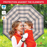 Sharpty Inverted Umbrella, Umbrella Windproof, Reverse Umbrella, Umbrellas for Women with UV Protection, Upside Down Umbrella with C-Shaped Handle