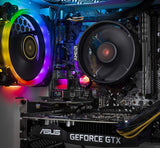 SkyTech Shiva Gaming Computer PC Desktop – Ryzen 5 2600 6-Core 3.4 GHz, NVIDIA GeForce RTX 2060 6G, 500G SSD, 16GB DDR4, RGB, AC WiFi