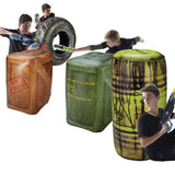 BUNKR Inflatable Battlezone Battle Royale Set (4 Piece) - Compatible with Nerf, Laser X, X-Shot and Boomco