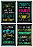 10 Motivational Posters for Classroom & Office Decorations | Inspirational Quote Wall Art