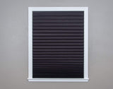 Original Blackout Pleated Paper Shade Black, 36” x 72”, 6-Pack