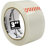 Grizzly Brand Clear Packing Tape Refill Rolls for Shipping, Moving, Packaging - True 2 inch x 65 Yards, 2.8mil Thick, 12 Rolls