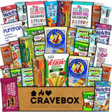 CraveBox Healthy Care Package (30 Count) Natural Bars Nuts Fruit Health Nutritious Snacks Variety Gift Box Pack Assortment Basket Bundle Mix Sampler
