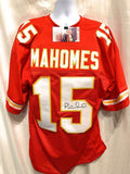 Patrick Mahomes Kansas City Chiefs Signed Autograph Red Custom Jersey JSA