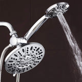 AquaDance 7" Premium High Pressure 3-Way Rainfall Combo for The Best of Both Worlds-Enjoy Luxurious Rain Showerhead a- Chrome Finish - 3328