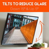 ECHOGEAR Tilting TV Wall Mount with Low Profile Design for 32-70 inch TVs - Eliminates Screen Glare