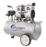 California Air Tools 8010 Ultra Quiet & Oil-Free 1.0 hp Steel Tank Air Compressor, 8 gal, Silver