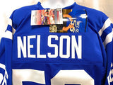 Quenton Nelson Indianapolis Colts Signed Autograph Blue Custom Jersey JSA