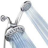 AquaDance 7" Premium High Pressure 3-Way Rainfall Combo for The Best of Both Worlds-Enjoy Luxurious Rain Showerhead a- Chrome Finish - 3328