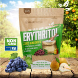 Erythritol Sweetener Natural Sugar Substitute 3lb - Granulated Low Calorie Sweetener High Digestive Tolerance