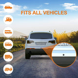 Reverse Backup Camera,RAAYOO L002 2-in-1 Universal Car Front/Side/Rear View Camera,2 Installation Options,Removable Guildlines, non-mirror image