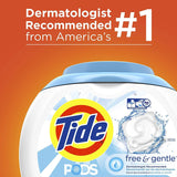 Tide Free and Gentle Laundry Detergent Pods, 81 Count, Unscented and Hypoallergenic for Sensitive Skin