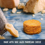 Keto Friendly Crackers, Snacks Parmesan Cheese Crisps Low Carb, Healthy Diet Food Crackers 100% Natural Aged Cheesy Parm Chips | Variety 4 PACK