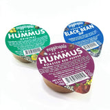 Veggicopia Creamy Dip Variety Pack - Original Hummus, Roasted Red Pepper Hummus, Black Bean Dip - All natural, gluten free, dairy-free, vegan