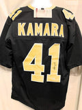 Alvin Kamara New Orleans Saints Signed Autograph Black Custom Jersey JSA