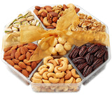 Holiday Nuts Gift Basket - Gourmet Food Gifts Prime Delivery - Christmas, Mothers & Father's Day Fruit Nut Gift Box, Assortment Tray - Birthday