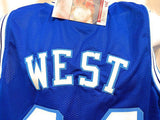 Jerry West Los Angeles Lakers Signed Autograph Rare Blue Custom Jersey JSA