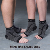 TechWare Pro Ankle Brace Compression Sleeve - Relieves Achilles Tendonitis,Joint Pain. Plantar Fasciitis Foot Sock with Arch Support. Injury Recovery