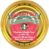 BUMBLE BEE PRIME FILLET Tonno in Olive Oil, Canned Tuna in Olive Oil, Gluten Free Food, High Protein Snacks, Bulk Snacks, 5 Ounce Can (Pack of 12)