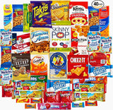 Ultimate Sampler Care Package (40 Count) - Assortments of Snacks, Chips, Cookies, Bars, Candies, Nuts for Office, Meetings, Schools,Friends