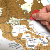 Scratch The World Travel Map – Scratch Off World Map Poster – Most Detailed Cartography
