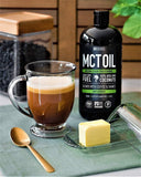 Premium MCT Oil derived only from Non-GMO Coconuts - 32oz BPA Free Bottle | Great in Keto Coffee,Tea, Smoothies & Salad Dressings | Non