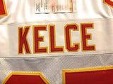 Travis Kelce Kansas City Chiefs Signed Autograph White Custom Jersey JSA