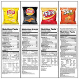 Sweet & Salty Snacks Variety Box, Mix of Cookies, Crackers, Chips & Nuts, 50 Count