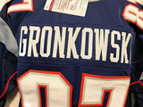 Rob Gronkowski New England Patriots Signed Autograph Custom Blue Jersey