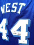 Jerry West Los Angeles Lakers Signed Autograph Rare Blue Custom Jersey JSA