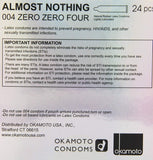 Okamoto 0.04 mm Zero Zero Four Condoms 24 pack